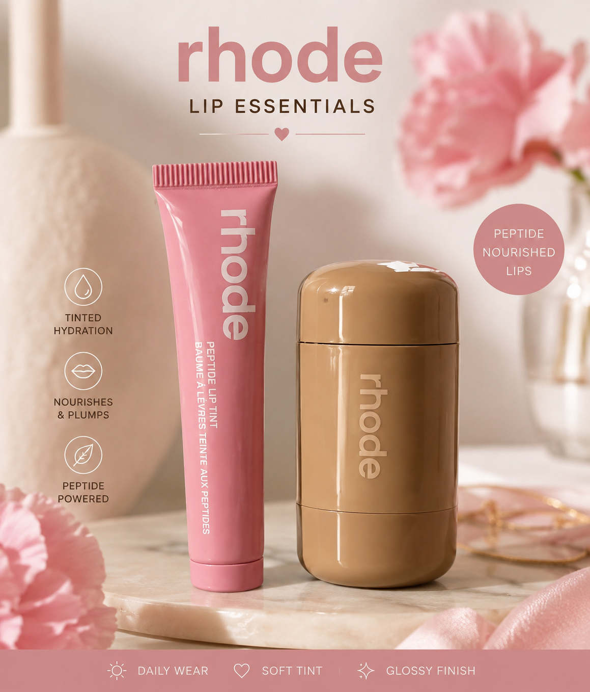 Rhode Lip Glow Duo | Rhode liptint | Rhode blush