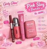 Pink slay bundle | lip-pencil | kiko milano gloss | rhode liptint | nyx butter melt blush