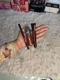 Brownish and pinkish bundle | huda beauty lipstain | rhode lipgloss | kiko Milano 3D hydra gloss