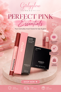 Pookie pink bundle 🎀 | sheglam lip-pencil | rhode lipgloss | kiko lipgloss | kiko blush