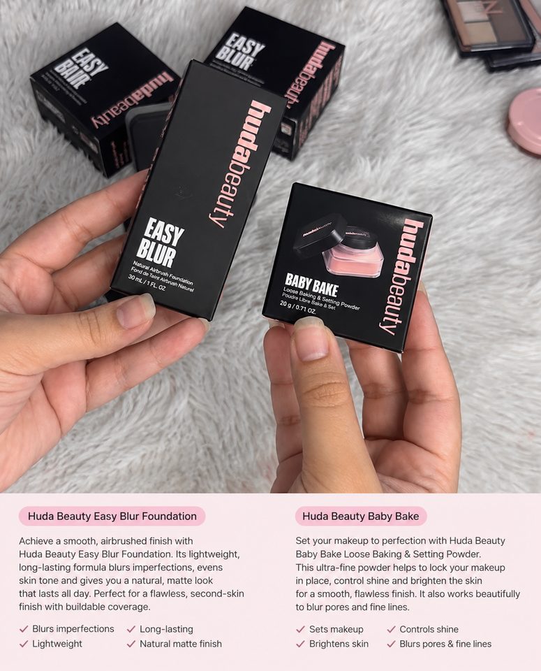 Easy blur & baby bake ~ HUDABEAUTY