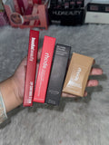Red crush bundle | huda beauty lipstain| rhode lipgloss | kiko milano 3D hydra lipgloss | rhode blush