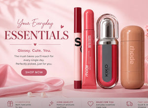 Cherry bomb bundle | rhode blush | rhode liptint | kiko lipgloss | sheglam lippencil