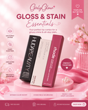 Glossed and blushed duo | hudabeuaty lipgloss | rare beauty blush | rhode gloss