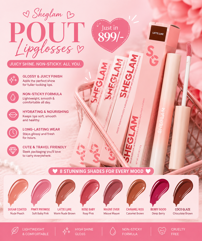 Sheglam pout lipgloss | high in quality