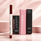 Berry pop bundle  | sheglam lip-pencil | hudabeauty filter blushes | rhode liptint | kiko gloss