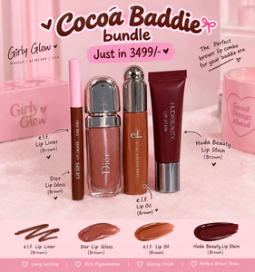 Cocoa baddie bundle | NYX LIP LINGERIE | KIKO MILANO GLOSS | RARE BEAUTY BLUSS | DIOR LIPGLOW BUTTER