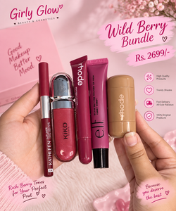 Wild berry bundle | lip-pencil | kiko lipgloss | rhode liptint | eld lipgloss | rhode blush