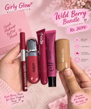 Wild berry bundle | lip-pencil | kiko lipgloss | rhode liptint | eld lipgloss | rhode blush